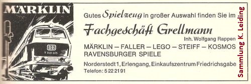 Werbung für Grellmann.. Werbung für Grellmann..