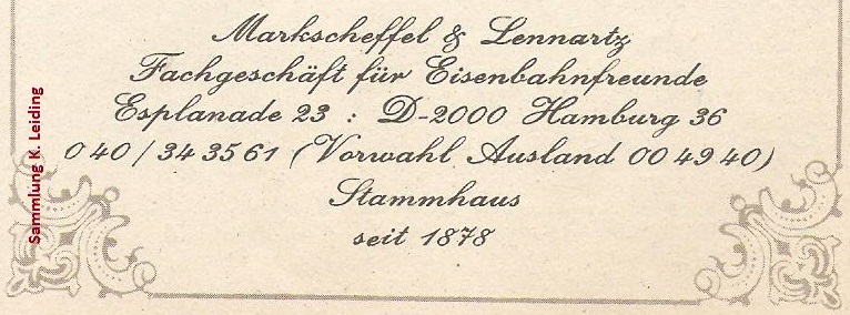 Werbung für Werbung für Markscheffel und Lennartz. Werbung für Werbung für Markscheffel und Lennartz.