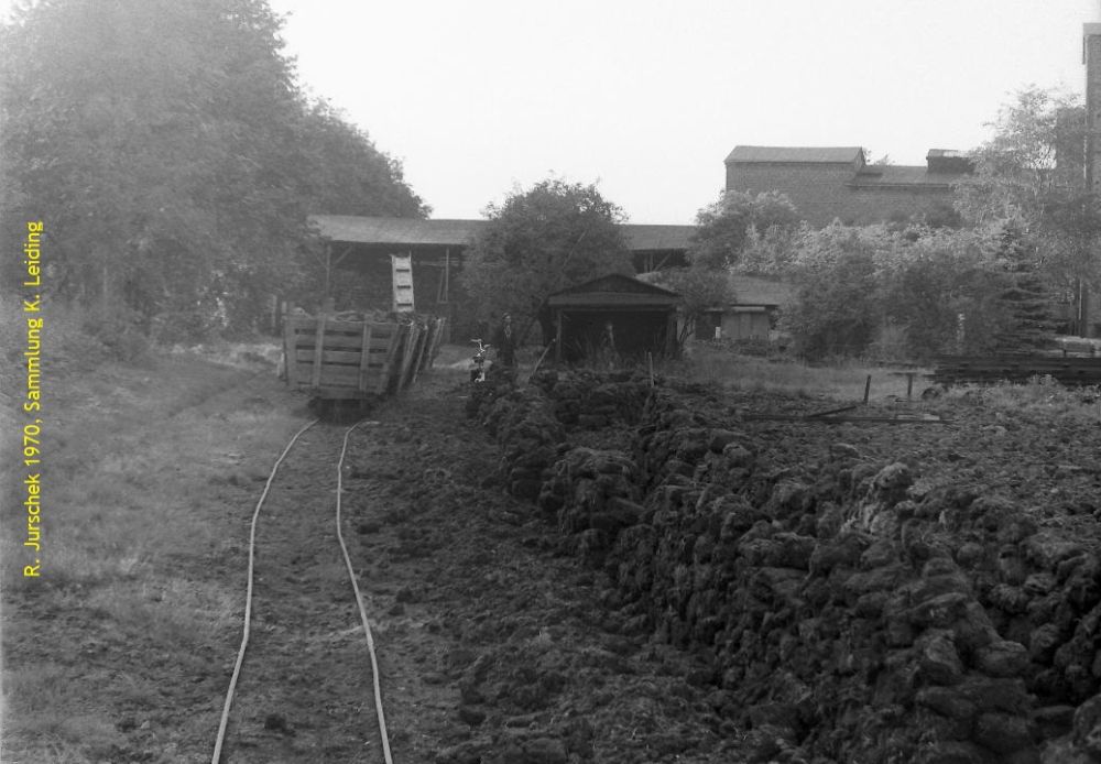 Blick von der Südseite auf das Torfwerk 1970.