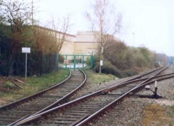 Zufahrt zur C und A - Halle