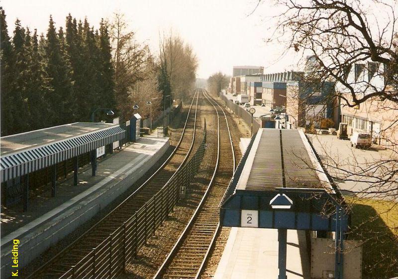 Blick von der Fugngerbrcke *Friedrichsgabe.