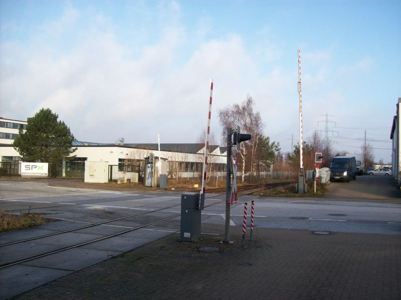 Bahnbergang Werkstrae.