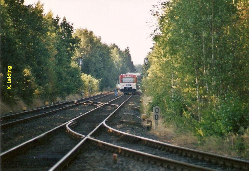 Einfdelung des Stammgleis Harkshrn.