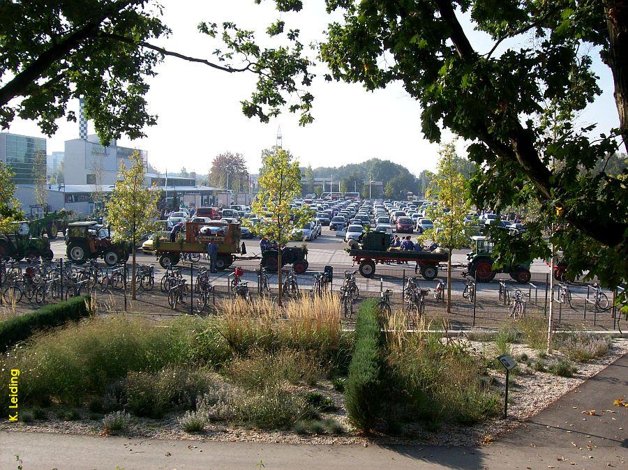 Parkplatz vor dem ehemaligen Potenberg - Werk whrend der LGS 2011.