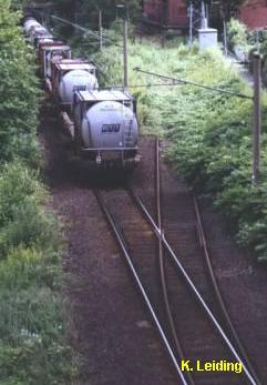 Gleisanschlu bei der Wandsbeker Chaussee.