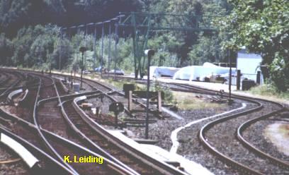 Blick vom Bahnsteig Ohlsdorf der S - Bahn.