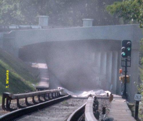 Unterfhrung der U1 unter der (noch) U2 nach Barmbek.