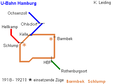 Linienskizze 1918 - 1921 ?