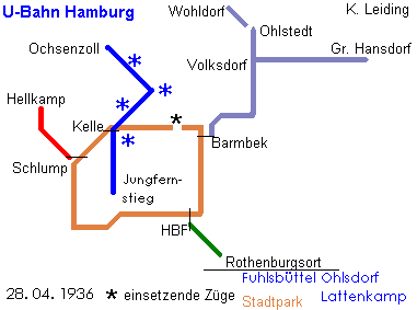 Linienskizze 1936