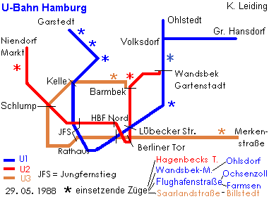 Linienskizze 1988