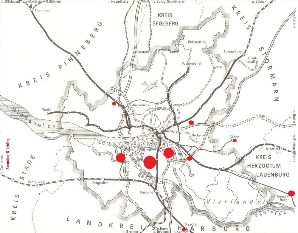 Güterverladestellen in Hamburg 2022.