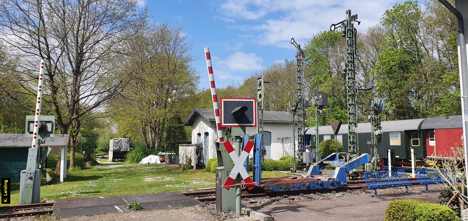 Ein letzter Blick auf den Signalgarten, Blickrichtung Neumünster.