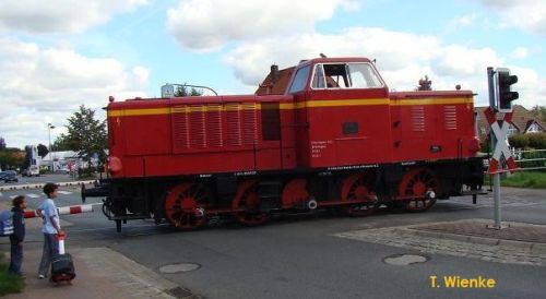 Beim Bahnbergang am Amelinghuser Bahnhof.