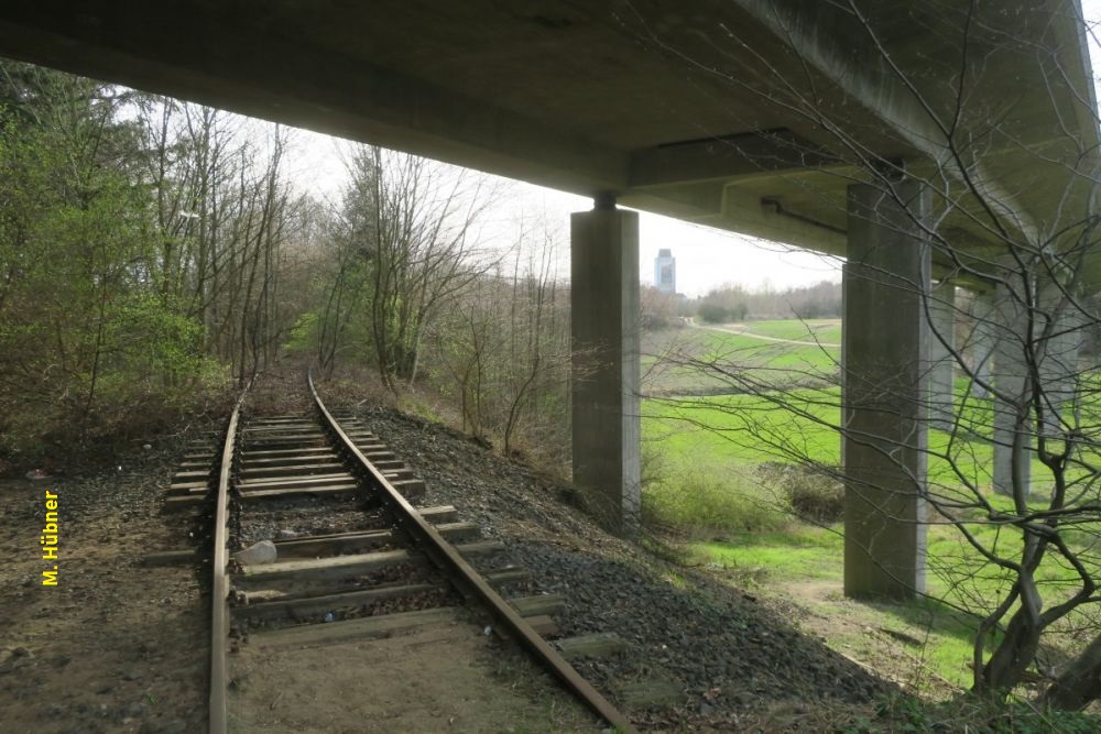 Unter der Brücke der Bundesstraße 2021.