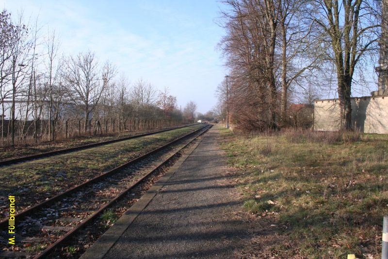 Blickrichtung Streckenende.