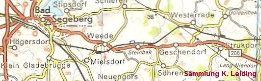 Westlicher Teil der Strecke Bad Segeberg - Lbeck