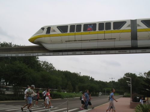 Monorail in Disneyworld.