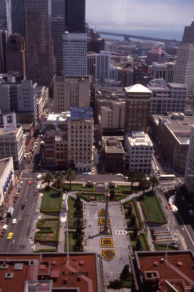 Der Union Square Park von oben.