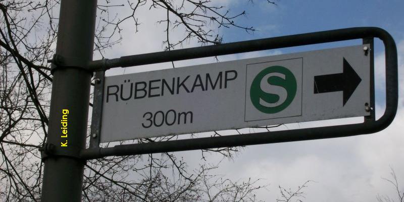 Zur S - Bahn Rbenkamp.