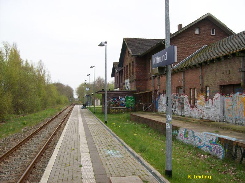 Bahnhof Wittmund.