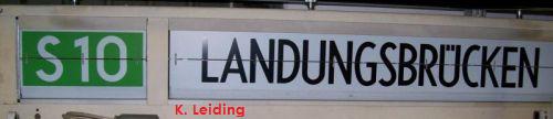 Zugzielanzeiger S10 Landungsbrücken.