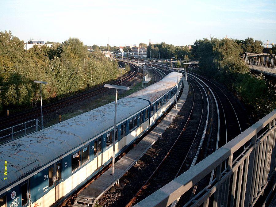 Blickrichtung Bahnhof Barmbek.