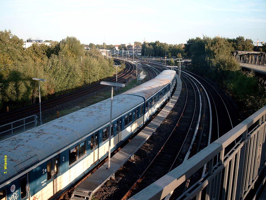 Blickrichtung Bahnhof Barmbek.