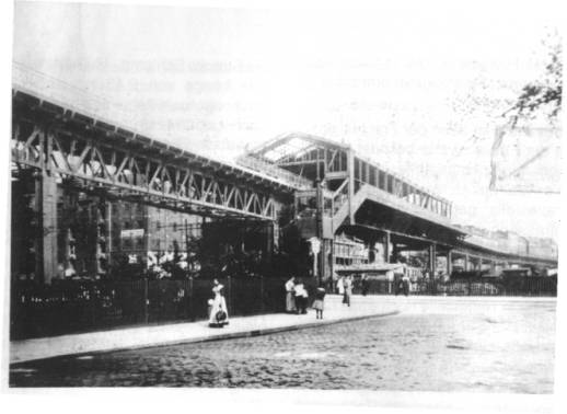 Die Haltestelle Spaldingstraße im Bau.