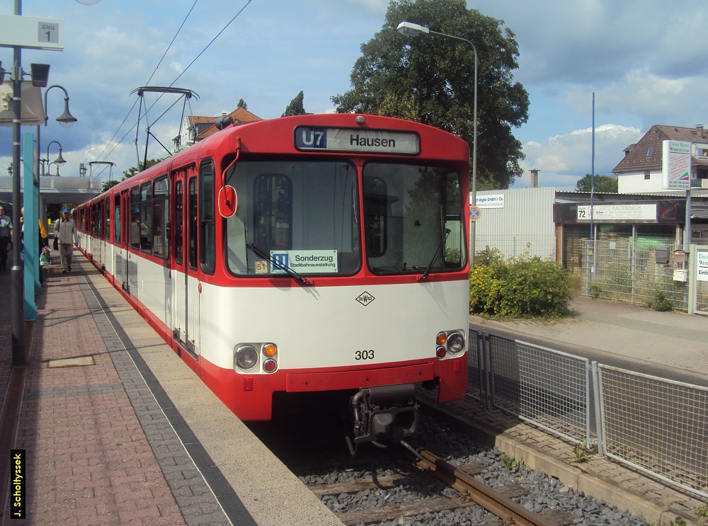 Wagen 303 als Sonderzug.