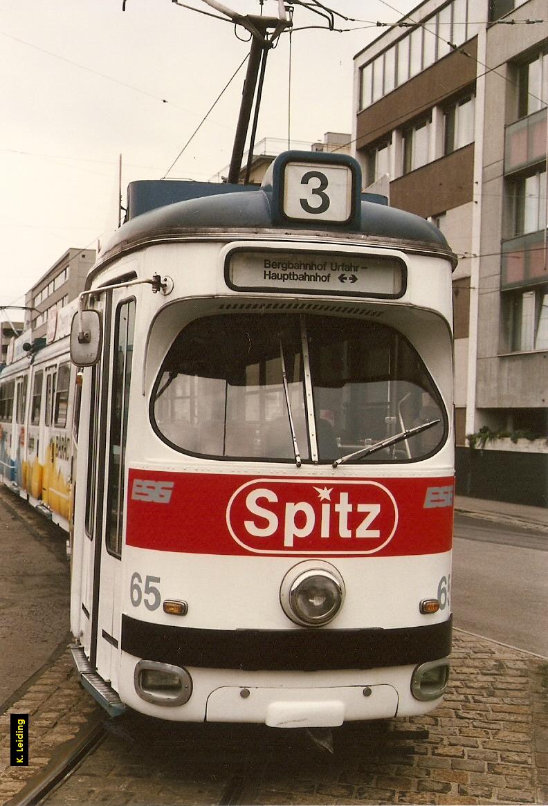 Wagen 65 auf der Linie 3.