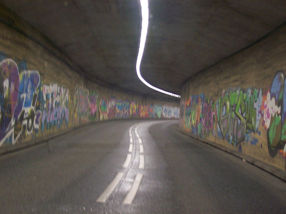 Der ehemalige Straßenbahntunnel heute.