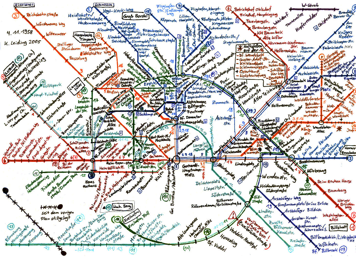 Plan vom 04. November 1958.