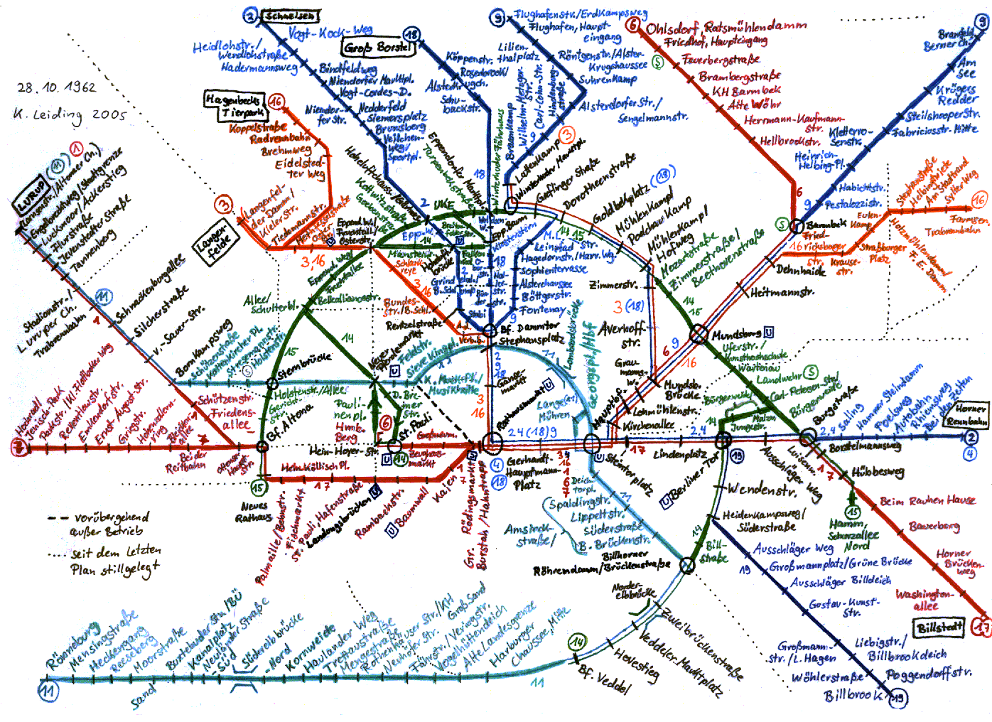 Plan vom 28. Oktober 1962.