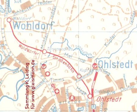 Ausschnitt aus einem Falk - Plan von 1960.