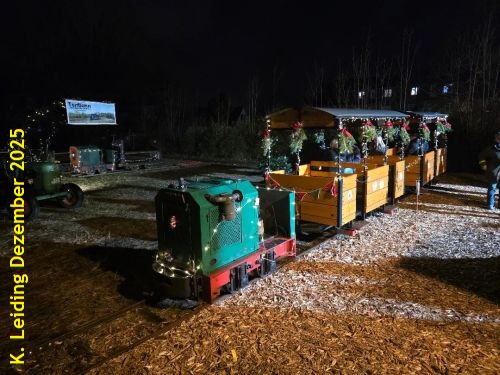 Torfbahn-Rundkurs auf dem Weihnachtsmarkt in Quickborn.